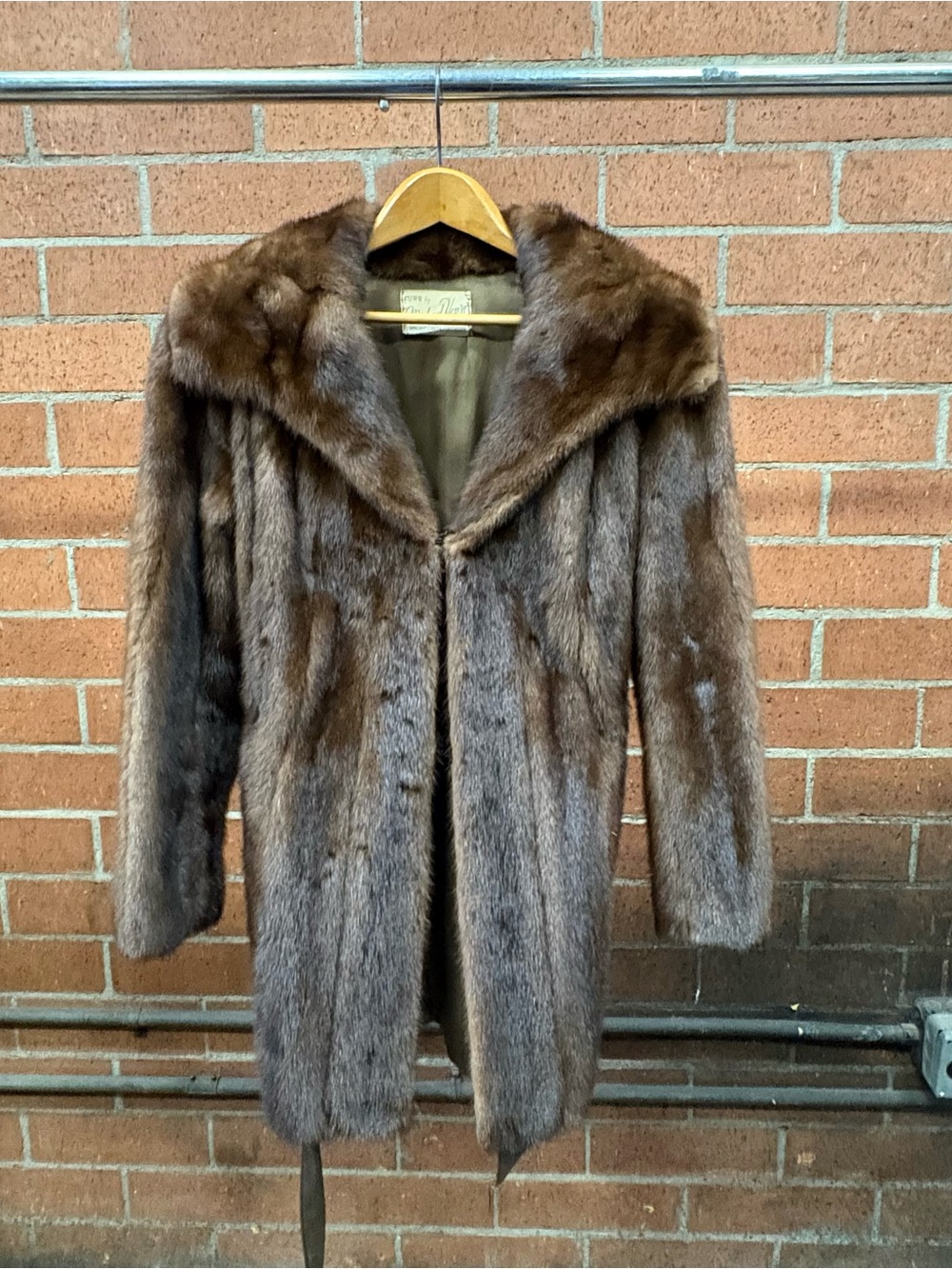 Vintage Brown Fur Coat - Women's Classic Fur Jacket